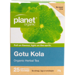 Photo of Planet Organic - Gotu Kola - 25 Tea Bags - 20g/Ml
