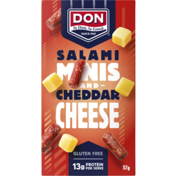 Photo of Don® Salami Minis And Cheddar Cheese 57g 57g