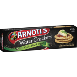 Photo of Arnott's Water Crackers Cracked Black Pepper