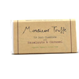 Photo of Monsieur Truffe Organic Chocolate Dark Hazelnut Caramel 100g