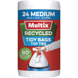 Photo of Multix Recycled Kitchen Tidy Bag Medium 24pk