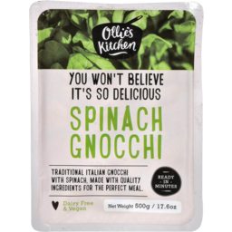 Photo of Ollie's Kitchen Spinach Gnocchi 500g