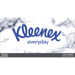 Photo of Kleenex Everyday 2 Ply Facial Tissues 200 Pack