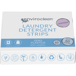 Photo of Enviro Clean  Laundry Detergent Strips - Lavender (60 pack)