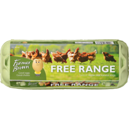 Photo of Farmer Brown Free Range Eggs 12 Pack 582g