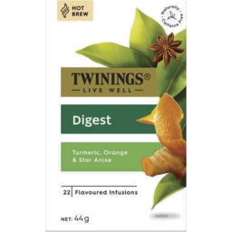 Photo of Twinings Live Well Digest Turmeric, Orange & Star Anise 22pk