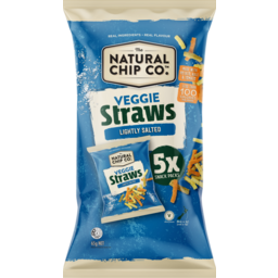 Photo of The Natural Chip Company Vege Straws Salted 5 Pack