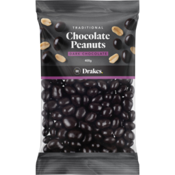 Photo of Drakes Dark Chocolate Peanuts 400g