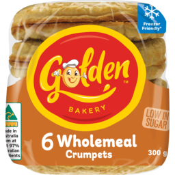 Photo of Golden 6 Wholemeal Crumpets 300g