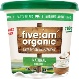 Photo of Five:Am Organic Natural Yoghurt 700g 700g