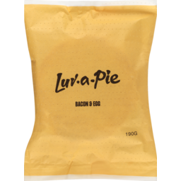 Photo of Luv A Pie Gourmet Pie Bacon And Egg 190g