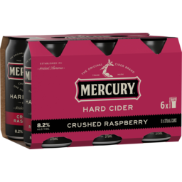 Photo of Mercury Hard Cider Crushed Raspberry Can 6x375ml