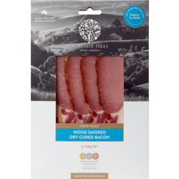 Photo of Adelaide Hills Fine Foods Wood Smoked Dry Cured Bacon Twin Pack 2x100g