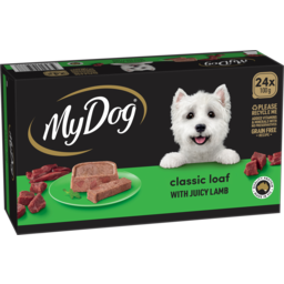 Photo of My Dog Adult Wet Dog Food Classic Loaf With Juicy Lamb 24x100g Trays 24.0x100g