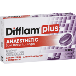 Photo of Difflam Plus Anaes Berry Loz 16's