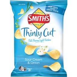 Photo of Smiths Sour Cream & Onion Thinly Cut Chips 175g