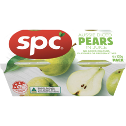 Photo of SPC Diced Pears In Juice 4x120g