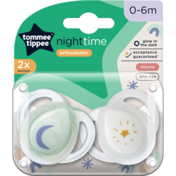 Photo of Tommee Tippee Closer To Nature Night-Time Soothers, 2.0x0m