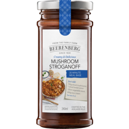 Photo of Beerenberg Creamy & Delicious Mushroom Stroganoff Meal Base 240ml