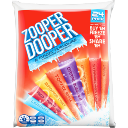 Photo of Zooper Dooper 8 Magic Flavours Flavoured Ice Confection Mix Tubes