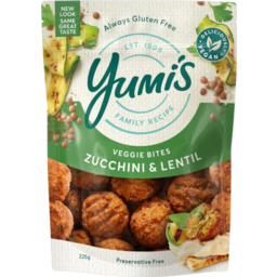 Photo of Yumis Vegetable Delights Spicy Zucchini & Lentil 225gm