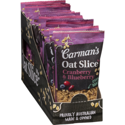 Photo of Carmans Oat Silce Cranberry/Blueberry 70g
