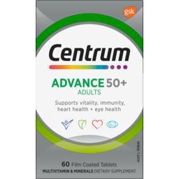 Photo of Centrum Advance For Adults 50+ Multivitamin & Minerals Dietary Supplement Tablets 60 Pack