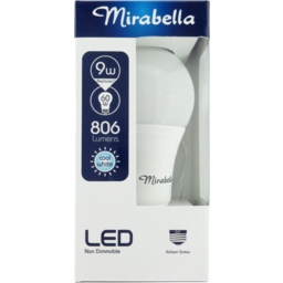 Photo of Mirabella Led Gls Non Dimmable Cool White Edison Screw Light Globe Single Pack