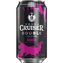 Photo of Vodka Cruiser Double Guava 6.8% 375ml Can 375ml