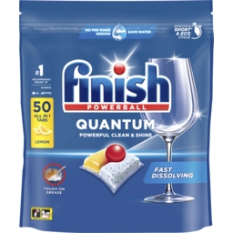 Photo of Finish Quantum Dishwashing Lemon 50 Pack