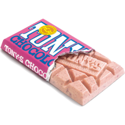 Photo of Tony's Chocolonely White Raspberry Popping Candy Chocolate