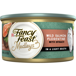 Photo of Purina Fancy Feast Medleys Wild Salmon Florentine With Garden Greens In A Delicate Sauce Cat Food