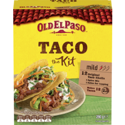 Photo of Old El Paso Original Mild Sweet Paprika & Tomato Taco Kit 12 Pack 290g