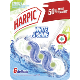Photo of Harpic White & Shine Fresh Lime In The Bowl Toilet Cleaner