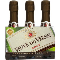 Photo of Veuve De Vernay 3 x 200ml Bottles
