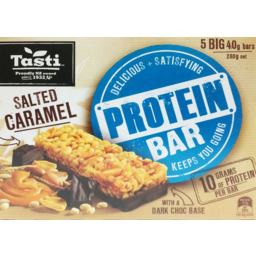 Photo of Tasti Protein Salted Caramel Bars 5 Pack 200g