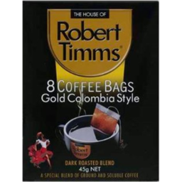 Photo of Robert Timms Coffee Bags Columbian 8 Pack
