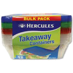 Photo of Hercules Takeaway Containers 12pk