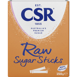 Photo of Csr Raw Sugar Sticks 50 Pack 150g