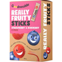Photo of GoodnessMe Really Fruity Sticks Strawberry & Blueberry 8 Pack 