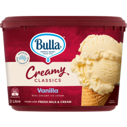 Photo of Bulla Creamy Classics Vanilla Ice Cream 2l