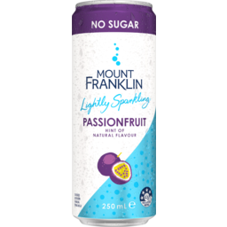 Photo of Mt. Franklin Mount Franklin Lightly Sparkling Water Passionfruit Multipack Mini Can