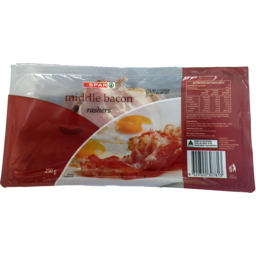 Photo of SPAR Bacon Middle Rasher 250gm