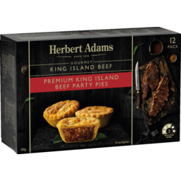 Photo of Herbert Adams Premium King Island Beef Party Pies 12pk