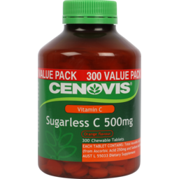 Photo of Cenovis Sugarless C 500mg 300 Chewable Tablets 