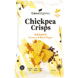 Photo of Ceres - Chickpea Crisps Turmeric Black Pepper 100g
