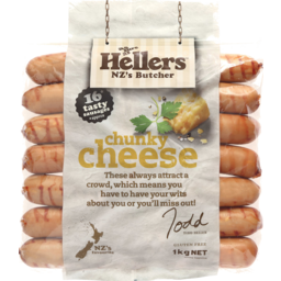 Photo of Hellers Sausages BBQ Cheese 1kg