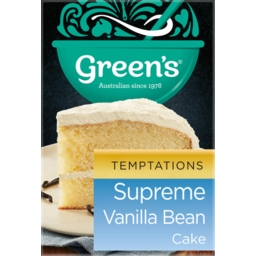 Photo of Greens Temptations Supreme Vanilla Bean Flavoured Cake Mix