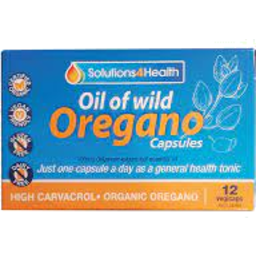 Photo of Solutions 4 Health - Oil Of Wild Oregano - 12 Vege Caps