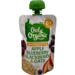 Photo of Only Organic Apple Blueberry Oat 120g